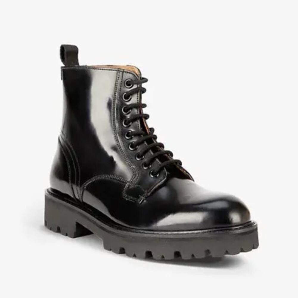 Ted Baker London Mascy Ankle Boots Black Buttery Leather Size 6 NIB Utilitarian